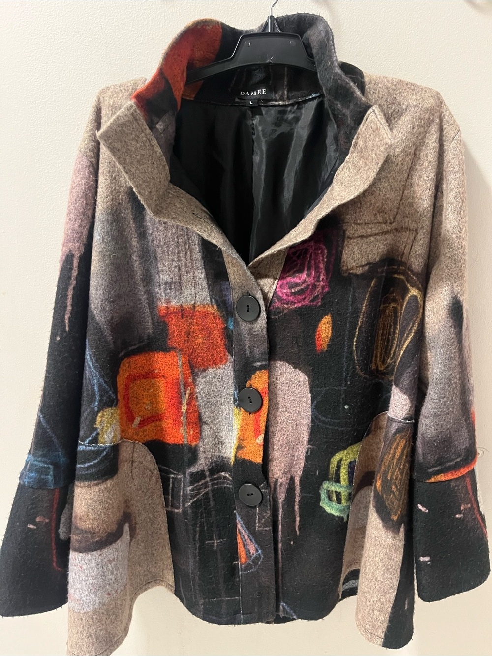 Damee Multicolor wearable art jacket